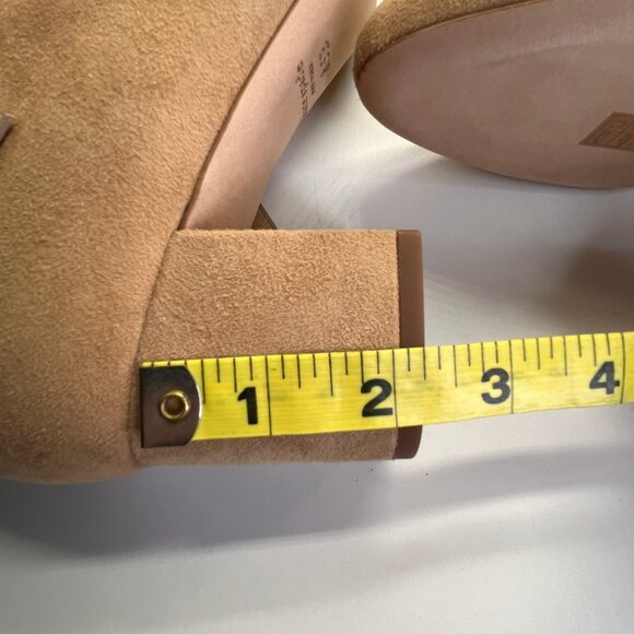 Kate Spade Knott Mid Suede Boot Size 8.5B Light Fawn Round Toe Ankle Boots - Picture 15 of 16